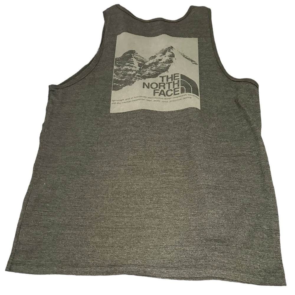 The North Face Gray Tank Top with Mountain Logo